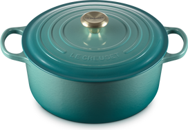 Le Creuset Ketaus puodas Signature 28 cm, Riviera mėlynas