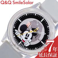 Citizen watch QQ Disney women kids black gray solar-powered featuring Mickey. No battery replacement needed. Lightweight slim design suitable as gift