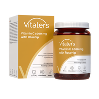 Vitaler's Vitaminas C su erškėtuogėmis 1000 mg - 60 kapsulių