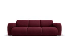 Trivietė sofa Windsor & Co Lola, 235x95x72 cm, tamsiai raudona