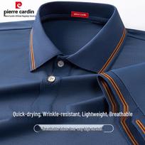 Pierre Cardin vyriški lengvai prižiūrimi polo marškinėliai 4XL ežero mėlyna spalva