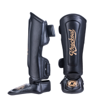 Knockout Apollo shinguards black, gold S