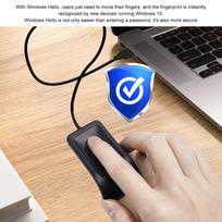 USB pirštų atspaudų skaitytuvas Biometrinis pirštų atspaudų skaitytuvas Nešiojamas rankinis USB pirštų atspaudų skaitytuvas ir skaitymas nešiojamam kompiuteriui PC kompiuteriui