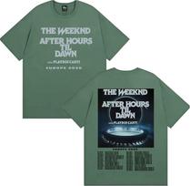 The Weeknd After Hours Til Dawn Europa 2026 Marškinėliai Vyrams Moterims Mados Hip Hop Stiliaus Marškinėlis Vintažinis Laisvalaikio Trumpomis Rankovėmis Marškinėlis S