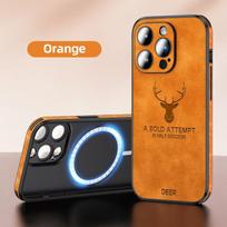 Prabangus odinis elnio magnetinis belaidis įkroviklis Magsafe dėklui, skirtas iPhone 16 15 14 Plus 13 12 11 Pro Max minkštas silikoninis smūgiams atsparus dangtelis For iPhone 11 Pro Max juoda