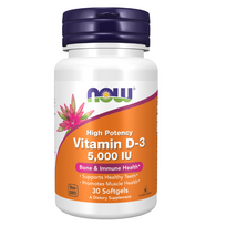 Now Foods Vitamin D-3 5000 IU 30 softgels