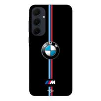 Telefono dėklas - MANIACASE - Samsung galaxy A55 - Silikoninis - Lankstus - BMW logotipas M spalvos