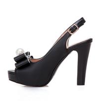 Mada 2025 Vasara Moteriškos Platformos Aukštakulniai Madingi Kaspinėli Peep Toe Slingback'ai Moteriški Balti Rožiniai Juodi Nuotakos Vestuviniai Batai vakarėlio Bateliai 43 white