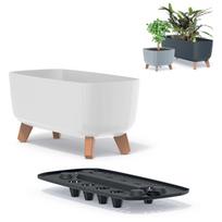 GRACIA CASE DGCL400 Flowerpot on Legs | White