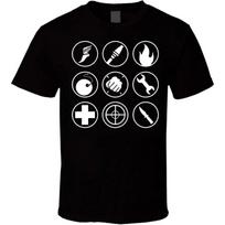 Team Fortress 2 TF2 t-Shirt Video Game Shirts Tshirt Tee Black Team Fortress T Shirt Black S juoda