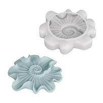 Creative Silicone Mold Jewelry Tray Moulds Helical Shape Silicone Texture Handmade Molds Perfect for Home Decorating 1 white