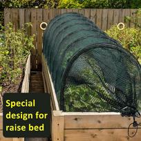 2 in 1 Portable Greenhouse Heat,Garden Tunnel Shade Net Cover with Quick-Release Technology, Covers for Vegetables Plant Cover (Pack 1) one size žalia