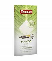 Torras becukris baltasis šokoladas su stevija 100 g