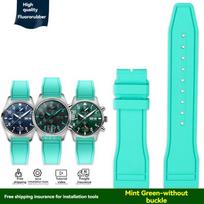 20mm 21mm 22mm Fluoro gumos laikrodžio dirželis IWC greito atsegimo Pilot AMG Petronas F1 komandai Atsparus vandeniui Sportinis apyrankės laikrodžio dirželis 20mm