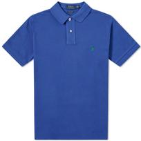 Polo Ralph Lauren Logo Embroidered Straight Fit Short Sleeve Polo Shirt Men tops Dark-Blue 710680784-215 XS