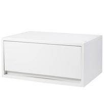 MUJI Perdirbto polipropileno smulkių daiktų laikymo dėklas, baltas, 37 cm P x 26 cm G x 84799662, platus, didelis, pilkas, apytiksl.. 17,5 cm aukštis,