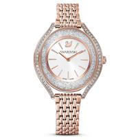 Swarovski 5519459 Crystalline Aura Rožinio aukso moteriškas laikrodis 35.5