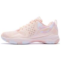 Li Ning Halberd TD Badminton Shoes Women's Low top Neon Orange Pink/Standard White AYTQ012-4 37.5