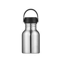 Neperšlampamas izoliuotas vienienis metalinis termosas butelis Vandens butelis Nerūdijančio plieno Dviračio vandens buteliai 350ml-Bamboo Lid