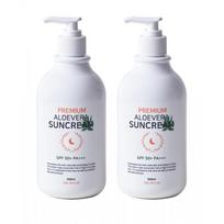 Drmoon Premium High Capacity Aloe Vera Sun Cream Spf50+ Pa+++ 500ml Set Of 2 NONE