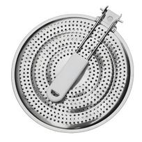 Heat Diffuser Plate Stainless Steel Cookware Protector for Gas And Electric Stoves Even Heat Distribution Cooking Induction Adapter for Pots Potholder juoda