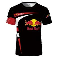 Vasarinis 3D marškinėlis Red Bull Personalizuotas Gatvės Mados Trendas Trumpomis Rankovėmis Kūrybingas Raštas S