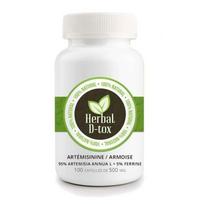 Maisto papildas Herbal D-tox Artemizininas ~ Pelynas (Pelynas) 95% + Ferinas 5%, 100 kapsulių x 500 mg