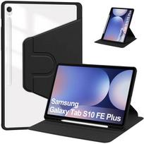 360 laipsnių besisukantis dėklas, skirtas Samsung Galaxy Tab S10 FE Plus 13.1 colio 2025 m. dėklas SM-X620 su pieštuko laikikliu Funda for Tab S10 Fe+ 13.1 S10FE Plus 13.1 2025 pilka spalva