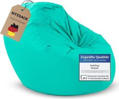 "BuBiBag Beanbag" krepšys vaikams ir paaugliams, sėdmaišis sėdynei arba žaidimų krepšys, su užpildu, 70 cm skersmens, turkio spalvos