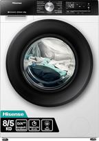 "Hisense WD3S8043BW3" skalbyklė-džiovyklė / "ConnectLife" / 16 programų / 8 kg / 54 l / 1400 aps./min / garų funkcija / "JetWash" / antialerginė programa / automatinė programa / "Eco" skalbimas / "Steam Refresh" / vilna / "Energy