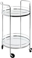 HAKU Möbel serviravimo vežimėlis Chromas Metalinis veidrodis 5 mm Matmenys H 80 x Skersmuo 48 cm Stilius: Art Deco stilius