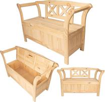 KADAX sodo suoliukas, 119 x 45 x 73 cm, medinis suoliukas iš medžio plaušo plokštės, suoliukas su daiktadėže ir atlošu, medinis suoliukas sodui, balkonui (119 cm / natūralus)