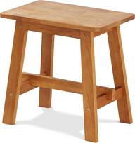 KHG taburetė Prieškambario spintos taburetė Medinė taburetė 29 x 45 x 29 cm - ąžuolo masyvo mediena Maksimali apkrova 110 kg - augalinė taburetė Kaimo namų stiliaus alyvuota