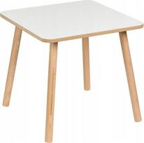 Vaikų stalas 50 x 50 x 47 cm - kvadratinis medinis stalas vaikų kambariui | MDF žaidimų ir mokymosi stalas