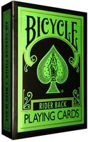 Žaidimų kortos - Bicycle Rider Back Reverse (plastikinis, 52 kortos, juoda)