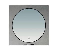 Brilagi-LED Vonios veidrodis NOVARA LED/19W/230V 60 cm juodas IP44 CRI 90 su dimeriu + CCT