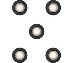 Philips - PERIDOT įleidžiamųjų šviestuvų rinkinys 5 vnt. 1xGU10/7W/230V juodas