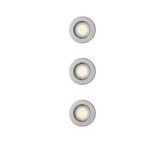 Philips - RINKINYS 3 vnt. įleidžiamų šviestuvų PERIDOT 1xGU10/7W/230V sidabrinės spalvos