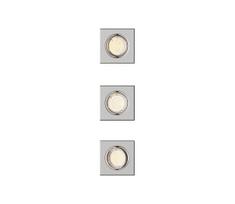 Philips - rinkinys 3 vnt. įleidžiamų šviestuvų PERIDOT 1xGU10/7W/230V, sidabro spalvos