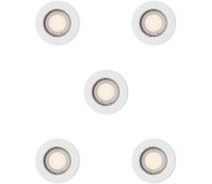 Philips - Komplektas 5x įleidžiamasis šviestuvas PERIDOT 1xGU10/7W/230V, baltas