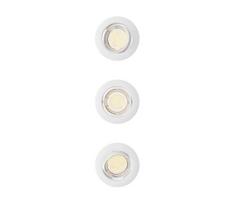 Philips – PERIDOT įleidžiamų šviestuvų komplektas, 3 vnt., 1xGU10/7W/230V, baltas