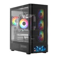 MODECOM Volcano Volcano AQ500 ARGB Midi Juodas
