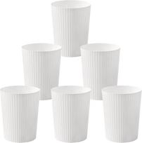 "Cetomo" 7,2 l x 6 komplektas, šiukšliadėžė, šiukšlių dėžė, šiukšlių dėžė vonios kambariams, virtuvėms, namų biurams, bendrabučiams, balta