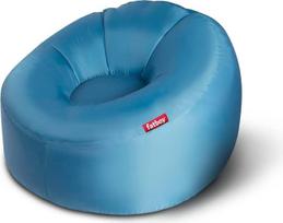 "Fatboy® Lamzac 3.0 Air Sofa", didelė pripučiama mėlynos spalvos sofa / gultas / lova, oro pripildytas pupelių maišas, tinkamas naudoti lauke, 110 x 103 x 62 cm