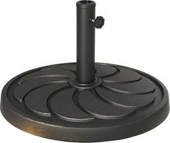 "Outsunny" skėčių stovas 18 kg Apvalus skėčių pagrindas 38/48 mm skersmens skėčių stulpui, apvalus sodo skėčių stovas balkonui, derva, bronza