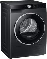 "Samsung DV90DG6845LBU2" džiovyklė su šilumos siurbliu DV6400D, 9 kg, A energijos vartojimo efektyvumo klasė, džiovyklė su dirbtiniu valdymu ir aiškiu tekstiniu ekranu, "AI Dry+" ir valdymu, "SuperSpeed", higienos programa, "SmartThings" programėlė, juoda