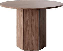 "Selsey Hexa Wisconsin" riešutmedžio valgomojo stalas apvalus skersmuo 104 cm