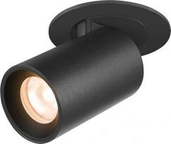 NUMINOS PROJECTOR XS recessed ceiling light, 2700 K, 55°, cylindrical, black / black 1006873 | 4024163268738
