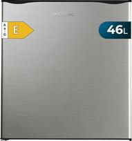 Cecotec GrandCooler 20000 L SilentCompress Inox Mini šaldytuvas 46 L Aukštis 48,7 cm Plotis 48 cm Mažas energijos suvartojimas Apverčiamos durys Ciklinis veikimas Kompaktiškas dizainas