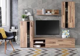 DEINE TANTE EMMA CRCM01-D76 Crunch Old Style Stave Oak Nb. Dekoratyvinė svetainės spintelė Apie 213 x 184 x 41 cm